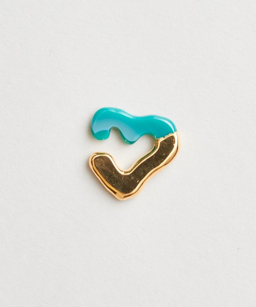 PREEK / プリーク】HEART STONE EAR CUFF(イヤーカフ)（イヤーカフ 