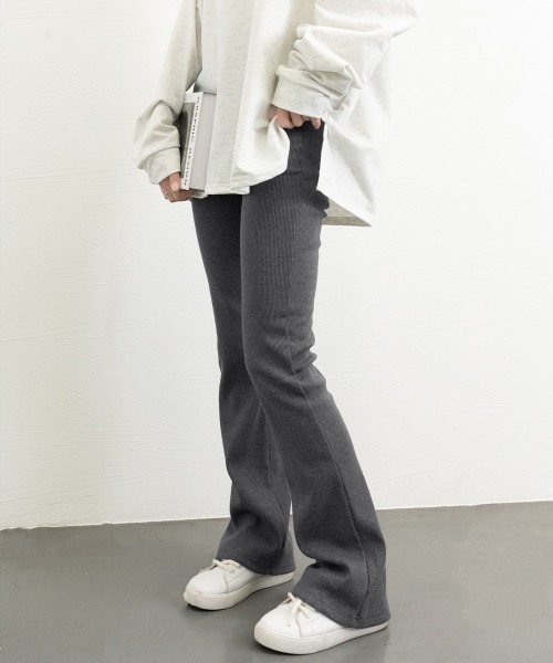 Miniministore(ミニミニストア)の「裏起毛 レギンスパンツ レディース 韓国(チノパンツ・レディース・グレー系2/ライトグレー系1/ブラック系2/ブラック系1/イエロー系1/ベージュ系1/ベージュ系2/ライトグレー系2/イエロー系2/グレー系1・FREE)」の6枚目の写真
