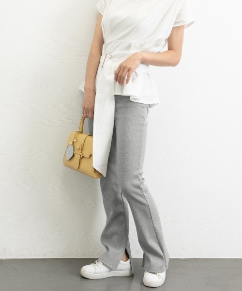 Miniministore(ミニミニストア)の「裏起毛 レギンスパンツ レディース 韓国(チノパンツ・レディース・グレー系2/ライトグレー系1/ブラック系2/ブラック系1/イエロー系1/ベージュ系1/ベージュ系2/ライトグレー系2/イエロー系2/グレー系1・FREE)」の15枚目の写真