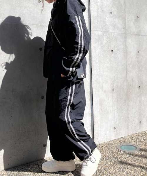 Ocean Pacific（オーシャンパシフィック）の「【OP/オーピー】　ユニセックス ラインアノラックジャケット（ナイロンジャケット・メンズ・ネイビー/ブラック・MEDIUM）」の19枚目の写真