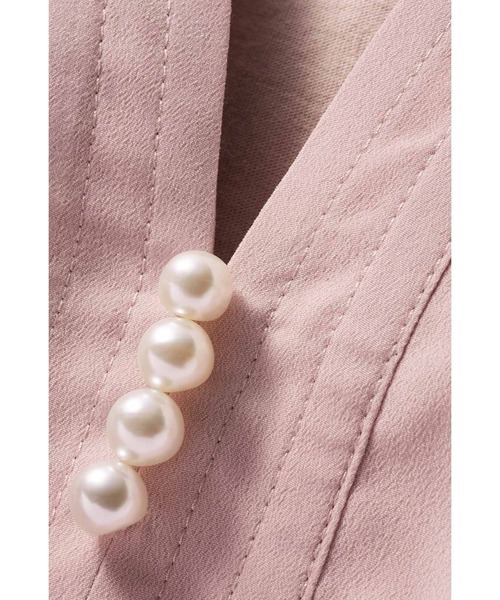 IEDIT(イディット)の「IEDIT インナーカットソー付きが嬉しい きれいめ素材で顔まわりが着映える ネックパールトップス(シャツ/ブラウス・レディース・サックスブルー/ネイビー/ピンク・X-LARGE/LARGE/MEDIUM/XX-LARGE/XXX-LARGE/SMALL)」の11枚目の写真