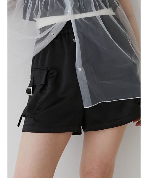 jouetie（ジュエティ）の「サテンキックパンツ（その他パンツ・レディース・ピンク/ブルー/ブラック・MEDIUM）」の2枚目の写真