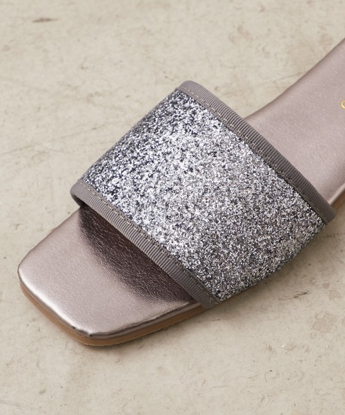 CIAOPANIC TYPY（チャオパニックティピー）の「グリッターフラットサンダル（サンダル・レディース・ブラック/グレー/シルバー/ゴールド・SMALL/MEDIUM/LARGE）」の12枚目の写真