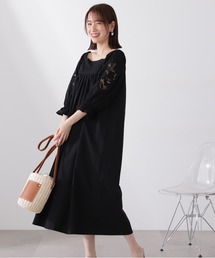 N.（N. Natural Beauty Basic） | 【S Size Line】◆袖刺繍コットンワンピース(ワンピース)