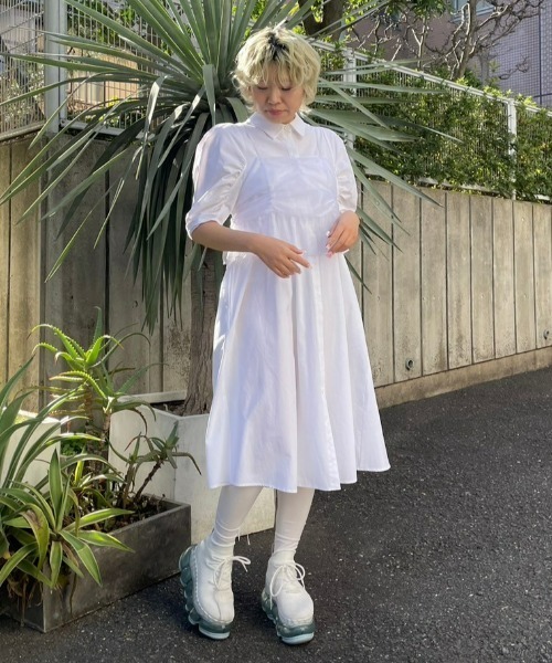 Candy Stripper(キャンディストリッパー)の「CAMI DOCKING SHIRT ワンピース(ワンピース・レディース・ブラック/オフホワイト/パープル・2)」の11枚目の写真