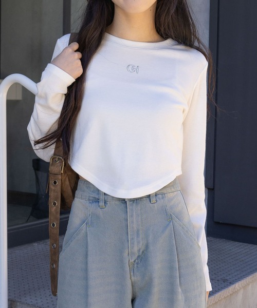 3.3 Field Trip （3.3フィールドトリップ）の「3.3 Field Trip／メタルロゴ長袖T 2105600（Tシャツ/カットソー・レディース・ブラック/ホワイト・FREE）」の2枚目の写真