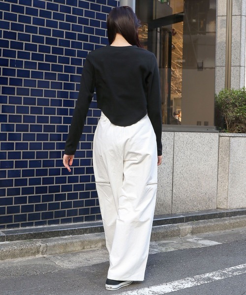 3.3 Field Trip （3.3フィールドトリップ）の「3.3 Field Trip／メタルロゴ長袖T 2105600（Tシャツ/カットソー・レディース・ブラック/ホワイト・FREE）」の8枚目の写真