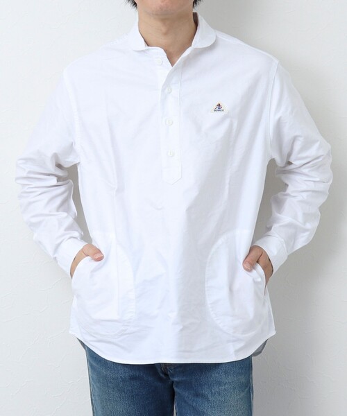 GEVACO（ゲバコ）の「【GEVACO/ゲバコ】OX プルオーバー 長袖シャツ（シャツ/ブラウス・メンズ・ホワイト/グリーン系その他3/ブラック系その他3/ブラック系その他・M/L）」の3枚目の写真