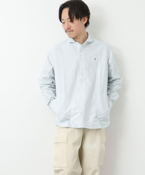 GEVACO（ゲバコ）の「【GEVACO/ゲバコ】OX プルオーバー 長袖シャツ（シャツ/ブラウス・メンズ・ホワイト/グリーン系その他3/ブラック系その他3/ブラック系その他・M/L）」の9枚目の写真