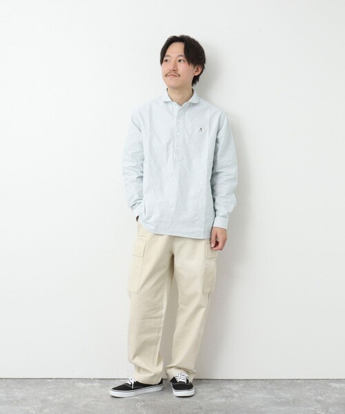 GEVACO（ゲバコ）の「【GEVACO/ゲバコ】OX プルオーバー 長袖シャツ（シャツ/ブラウス・メンズ・ホワイト/グリーン系その他3/ブラック系その他3/ブラック系その他・M/L）」の15枚目の写真