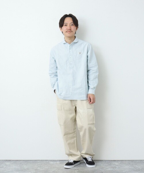 GEVACO（ゲバコ）の「【GEVACO/ゲバコ】OX プルオーバー 長袖シャツ（シャツ/ブラウス・メンズ・ホワイト/グリーン系その他3/ブラック系その他3/ブラック系その他・M/L）」の16枚目の写真