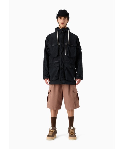 EMPORIO ARMANI(エンポリオアルマーニ)の「【エンポリオ アルマーニ】Emporio Armani Sustainability Values Capsule Collection カーゴバミューダパンツ オーガニックポプリン ガーメントダイ(その他パンツ・メンズ・ホワイト系その他/ライトカーキ/ライトブラウン・48/46/44)」の9枚目の写真