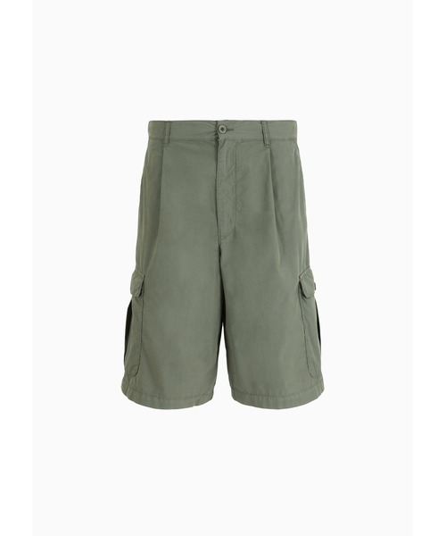 EMPORIO ARMANI(エンポリオアルマーニ)の「【エンポリオ アルマーニ】Emporio Armani Sustainability Values Capsule Collection カーゴバミューダパンツ オーガニックポプリン ガーメントダイ(その他パンツ・メンズ・ホワイト系その他/ライトカーキ/ライトブラウン・48/46/44)」の7枚目の写真