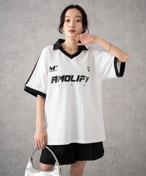 WEGO（ウィゴー）の「WEGO/ゲームグラフィックビッグT（Tシャツ/カットソー・レディース・レッド/ホワイト/ネイビー/アイボリー・FREE）」の12枚目の写真