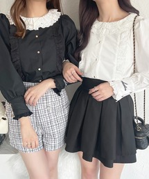 French Girly Collection コットンレースフリルブラウス【ZOZOTOWN限定アイテム】