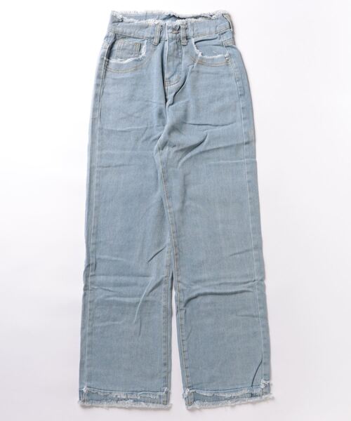 B'day(ビーデイ)の「【 B'day / ビーデー 】デニム 裾口フリンジ フレアパンツ(デニムパンツ・レディース・ブルー/ライトブルー・SMALL/MEDIUM/LARGE/X-LARGE)」の16枚目の写真
