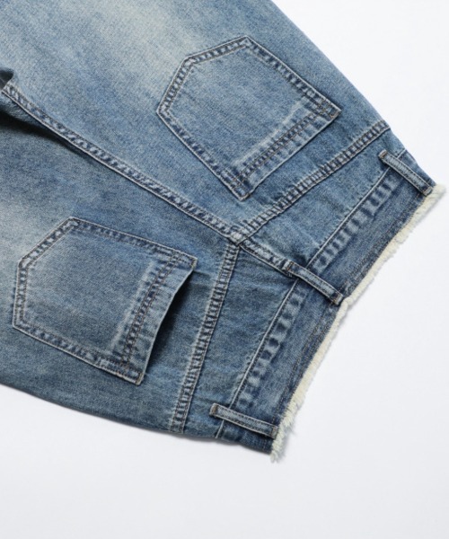 B'day(ビーデイ)の「【 B'day / ビーデー 】デニム 裾口フリンジ フレアパンツ(デニムパンツ・レディース・ブルー/ライトブルー・SMALL/MEDIUM/LARGE/X-LARGE)」の12枚目の写真