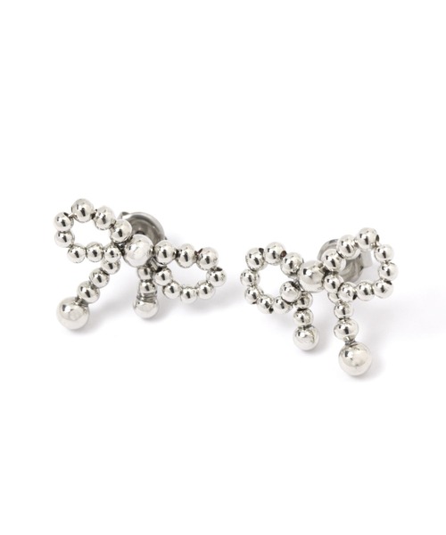 GLOBAL WORK(グローバルワーク)の「リボンピアス/115629(ピアス(両耳用)・レディース・シルバー/ゴールド/その他8・ONE SIZE)」の2枚目の写真