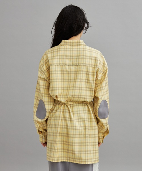 【eLur】2wayチェックシャツ（セットアップ可)（シャツ/ブラウス）｜eLur（エラー）