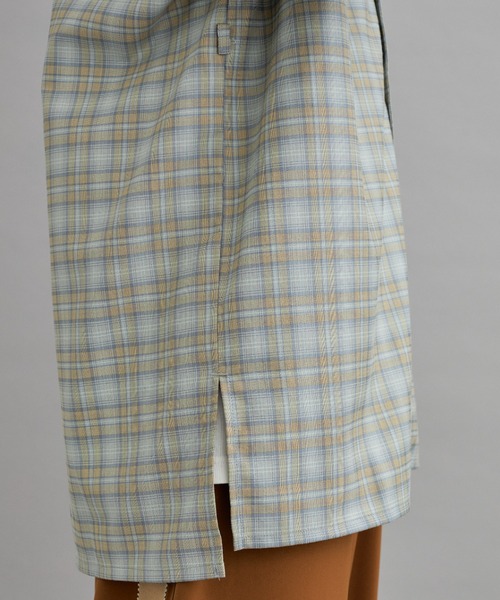 【eLur】2wayチェックシャツ（セットアップ可)（シャツ/ブラウス）｜eLur（エラー）