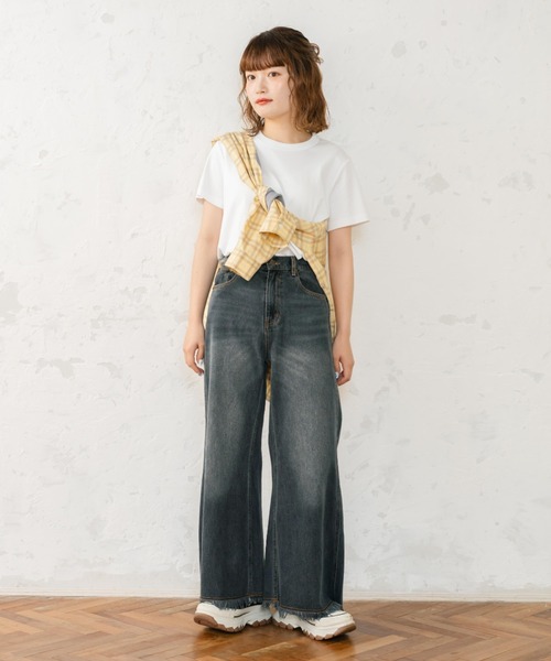 【eLur】2wayチェックシャツ（セットアップ可)（シャツ/ブラウス）｜eLur（エラー）