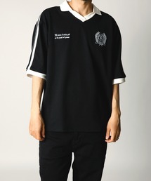 INASTUDIOS ZOO（イーナストゥディオスズー）の「「INASTUDIOS SELECT」ライン入りスキッパー（Tシャツ/カットソー）」