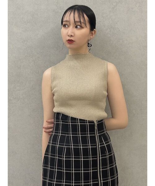 dazzlin（ダズリン）の「アシメプリーツジップスカート（スカート・レディース・ブラウン/チャコールグレー/ブラック・MEDIUM/SMALL）」の19枚目の写真