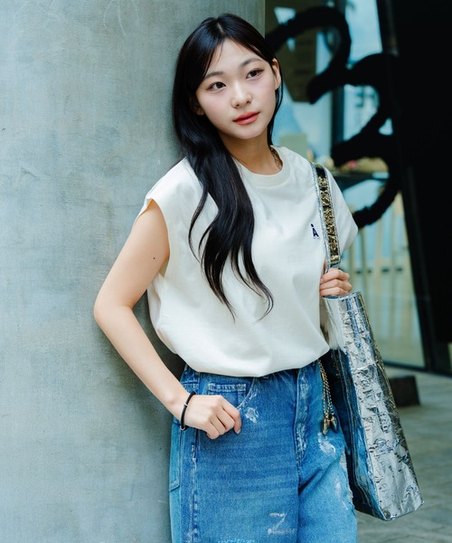 ALAND（エーランド）の「【UNISEX】ALAND／ノースリーブＴ（Tシャツ/カットソー・レディース・ホワイト/ブラック/ダークブラウン/ネイビー・MEDIUM/SMALL）」の17枚目の写真