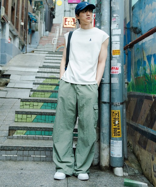 ALAND（エーランド）の「【UNISEX】ALAND／ノースリーブＴ（Tシャツ/カットソー・レディース・ホワイト/ブラック/ダークブラウン/ネイビー・MEDIUM/SMALL）」の18枚目の写真