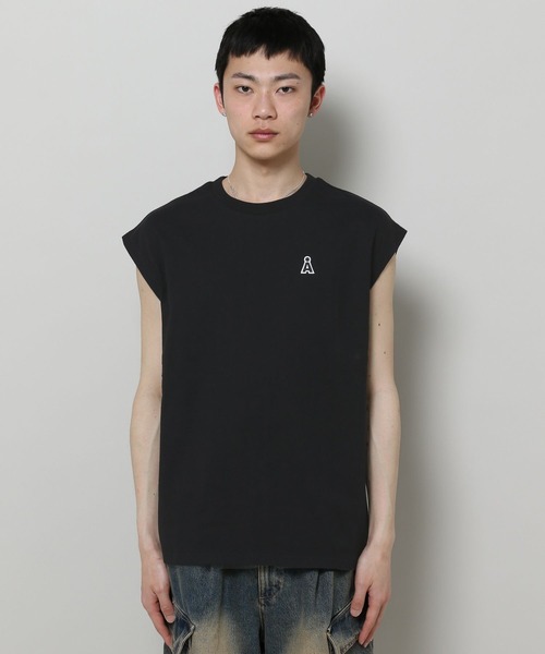 ALAND（エーランド）の「【UNISEX】ALAND／ノースリーブＴ（Tシャツ/カットソー・レディース・ホワイト/ブラック/ダークブラウン/ネイビー・MEDIUM/SMALL）」の11枚目の写真