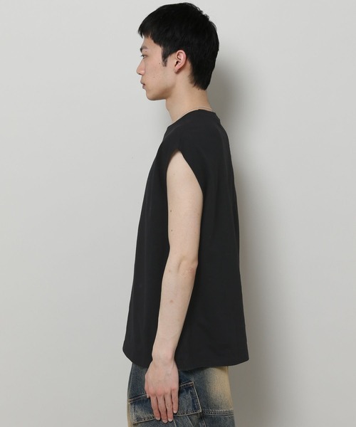 ALAND（エーランド）の「【UNISEX】ALAND／ノースリーブＴ（Tシャツ/カットソー・レディース・ホワイト/ブラック/ダークブラウン/ネイビー・MEDIUM/SMALL）」の12枚目の写真