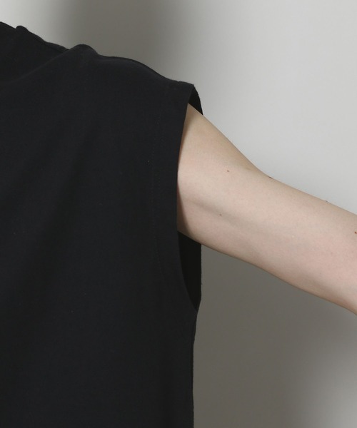 ALAND（エーランド）の「【UNISEX】ALAND／ノースリーブＴ（Tシャツ/カットソー・レディース・ホワイト/ブラック/ダークブラウン/ネイビー・MEDIUM/SMALL）」の15枚目の写真