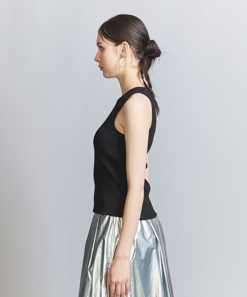 BEAUTY&YOUTH UNITED ARROWS（ビューティーアンドユースユナイテッドアローズ）の「アメリカンスリーブ ブラタンクトップ（タンクトップ・レディース・オフホワイト/ブラック/ベージュ・FREE）」の13枚目の写真