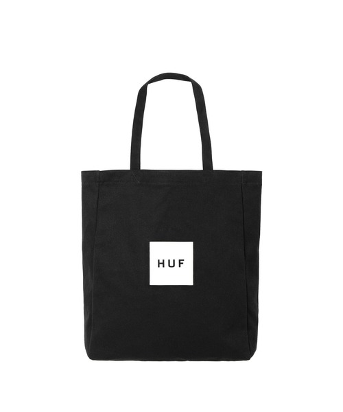 HUF（ハフ）の「BOX LOGO TOTE BAG M / HUF ハフ トートバッグ A4（トートバッグ・メンズ・ブラック/ナチュラル・O/S）」の6枚目の写真