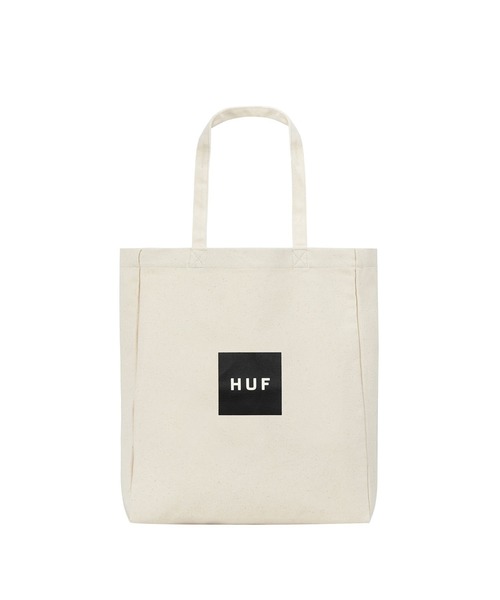 HUF（ハフ）の「BOX LOGO TOTE BAG M / HUF ハフ トートバッグ A4（トートバッグ・メンズ・ブラック/ナチュラル・O/S）」の3枚目の写真
