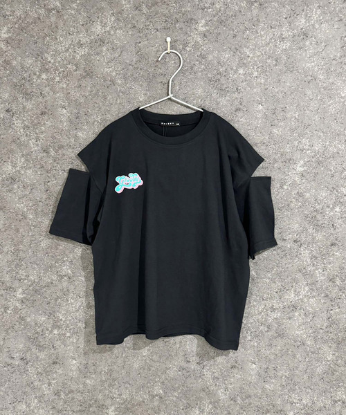 セール】オーバーサイズ 肩あき半袖Tシャツ（Tシャツ/カットソー