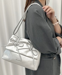 apres jour clair | 【apres jour clair×ARIAZ】スクエア型ギャザーリボンバッグ(ショルダーバッグ)