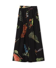 caban | CABaN BIRD SINGING シルク 2タックワイドパンツ(その他パンツ)