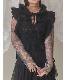 merry jenny | flowerシアーメッシュtops(Tシャツ/カットソー)