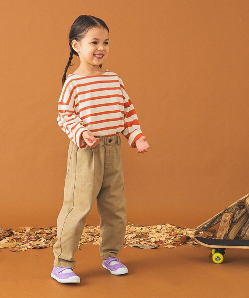 B:MING by BEAMS（ビーミングバイビームス）の「B:MING by BEAMS / らくらく タックチノパンツ（100～150cm）（チノパンツ・キッズ・ベージュ/ブラック/ブルー系その他2・100/110/120/130/140/150）」の9枚目の写真