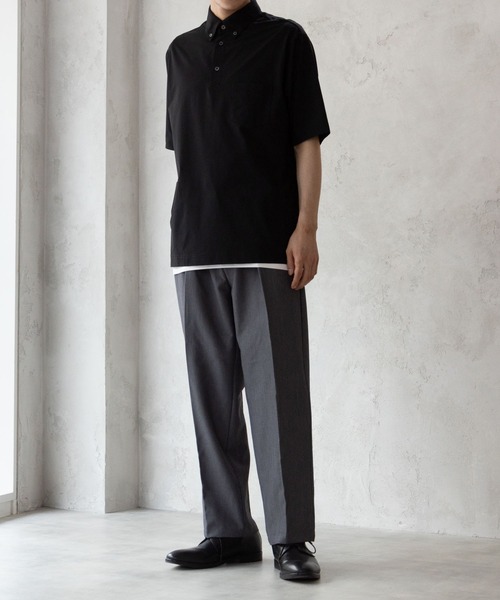NAVY(ネイビー)の「NAVYFIT抗菌防臭DRYメッシュポロシャツ(ポロシャツ・メンズ・ブラック/ネイビー・XL/L/M/S)」の6枚目の写真
