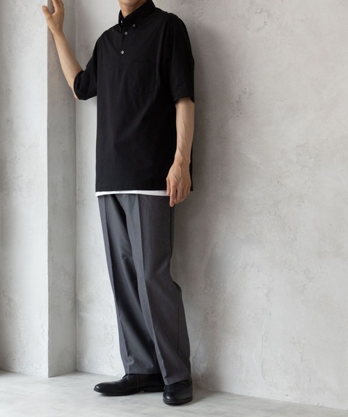 NAVY(ネイビー)の「NAVYFIT抗菌防臭DRYメッシュポロシャツ(ポロシャツ・メンズ・ブラック/ネイビー・XL/L/M/S)」の9枚目の写真