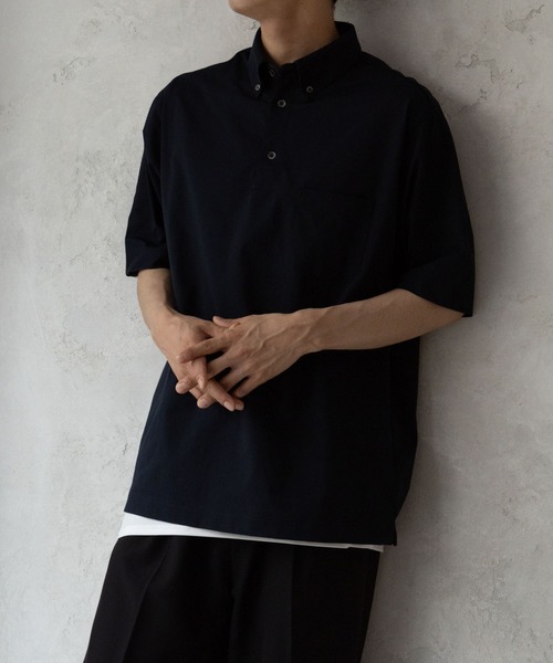 NAVY(ネイビー)の「NAVYFIT抗菌防臭DRYメッシュポロシャツ(ポロシャツ・メンズ・ブラック/ネイビー・XL/L/M/S)」の12枚目の写真