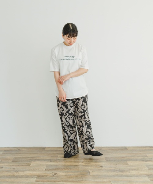 ITEMS URBANRESEARCH（アイテムズ アーバンリサーチ）の「『接触冷感/UVカット』クールコットンハンソデTシャツ（Tシャツ/カットソー・レディース・ダークブラウン/ライトブルー/ホワイト・FREE）」の5枚目の写真