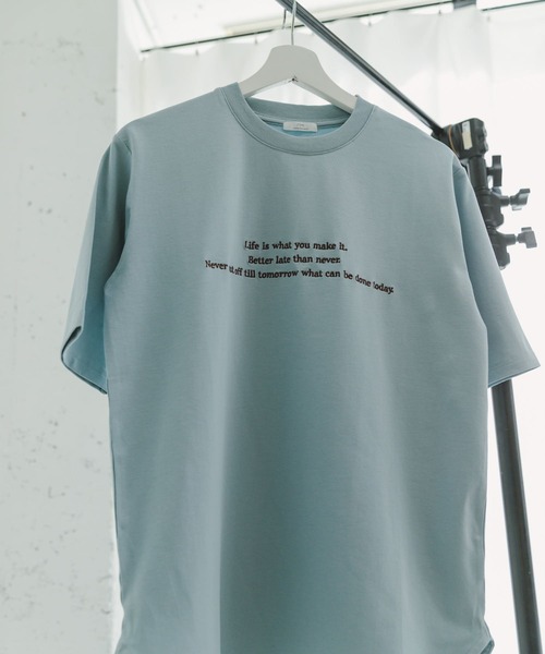 ITEMS URBANRESEARCH（アイテムズ アーバンリサーチ）の「『接触冷感/UVカット』クールコットンハンソデTシャツ（Tシャツ/カットソー・レディース・ダークブラウン/ライトブルー/ホワイト・FREE）」の18枚目の写真