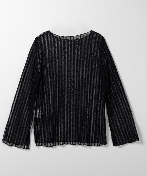 WILLFULLY 2way シアートップス 2way center line sheer tops / 前後2wayセンターラインシアー