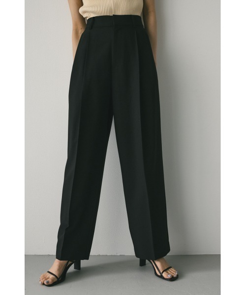STYLEMIXER(スタイルミキサー)の「【WEB限定】ベーシックツータックパンツ ロング(スラックス・レディース・ブラウン/ベージュ/ブラック・SMALL/MEDIUM)」の12枚目の写真