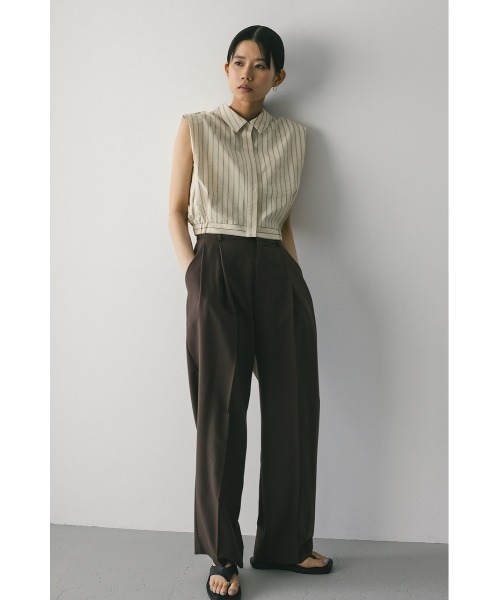 STYLEMIXER(スタイルミキサー)の「【WEB限定】ベーシックツータックパンツ ロング(スラックス・レディース・ブラウン/ベージュ/ブラック・SMALL/MEDIUM)」の19枚目の写真