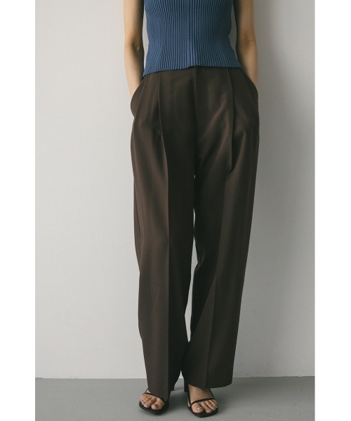 STYLEMIXER(スタイルミキサー)の「【WEB限定】ベーシックツータックパンツ ロング(スラックス・レディース・ブラウン/ベージュ/ブラック・SMALL/MEDIUM)」の20枚目の写真