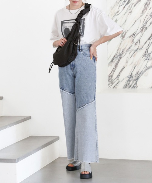 LEPSIM(レプシィム)の「ドロストミドルショルダー 119760(ショルダーバッグ・レディース・ブラック/レオパード/シルバー/アイボリー・ONE SIZE)」の9枚目の写真